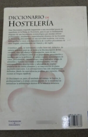 Diccionario De Hostelería - Gallego, Melendo