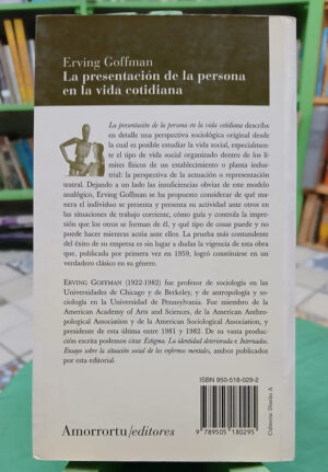La Presentación De La Persona En La Vida Cotidiana - Goffman