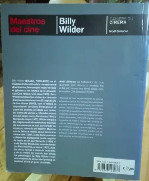 954037-MLA79544079111_092024 Maestros Del Cine Billy Wilder Noël Simsolo - Cahiers Cinema