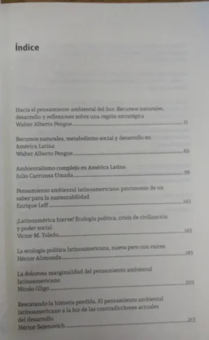 El Pensamiento Ambiental Del Sur - Walter Pengue -compilador