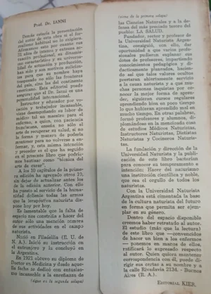Tratamientos Naturistas Prácticos  - Dr. Ianni