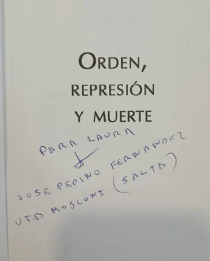 966421-MLA88220588220_072025 Orden, Represión Y Muerte Salta (1995-2005) Marco Díaz Muñoz
