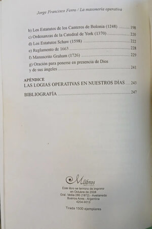 967321-MLA111546108591_052026 La Masonería Operativa - Jorge Francisco Ferro