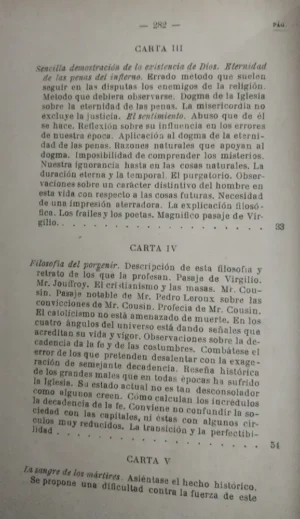 Balmes - Cartas A Un Escéptico -
