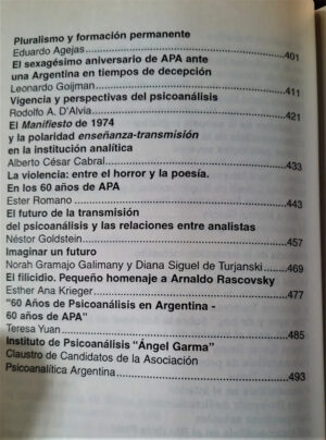 968650-MLA53364167083_012023 60 Años De Psicoanálisis En Argentina - Asoc. Psicoanalítica