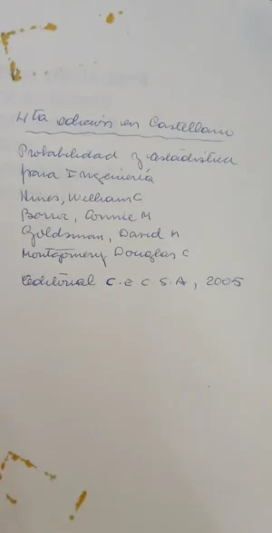 981360-MLA109096489140_042026 Probabilidad Y Estadística En Ingeniería - Hines, 3a Ed.