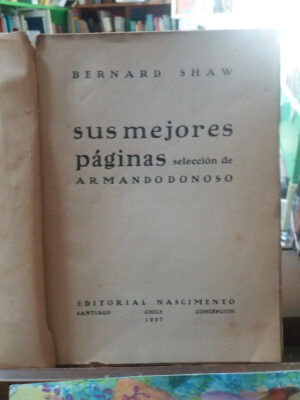 983597-MLA40983291654_032020 Bernard Shaw Sus Mejores Páginas -selecc. De Armando Donoso-