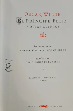 El Príncipe Feliz Y Otros Cuentos - Oscar Wilde