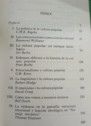 990099-MLA104975045687_012026 C.w.e. Bigsby - Examen De La Cultura Popular