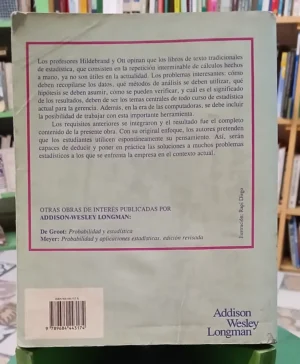 992769-MLA111649339925_052026 Estadística Aplicada A La Adm Y A La Eco - Hildebrand Y Ott