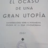 El Ocaso De Una Utopía - Gallart Folch, Alejandro