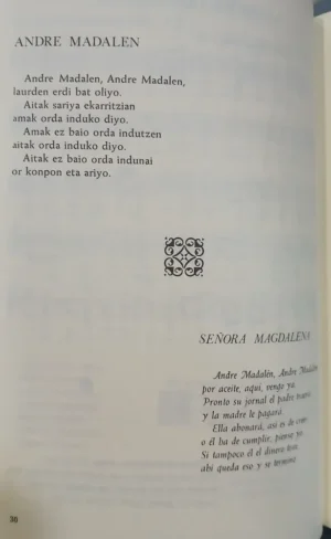 Cancionero Del País Vasco - Recopilado Juan De Orúe Matia