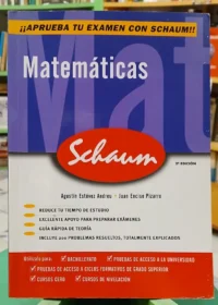 999648-MLA97244681643_112025 Matemáticas - Schaum - A. Estévez Andreu - J. Enciso Pizarro