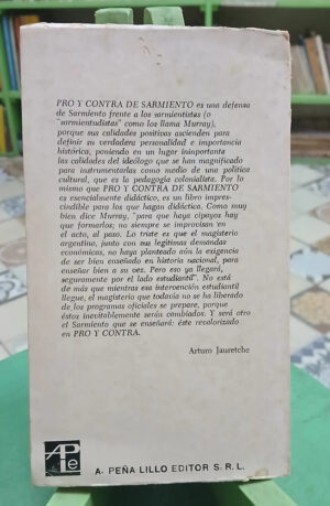 656537-MLA116550368465_082026 Pro Y Contra De Sarmiento - Luis Alberto Murray -