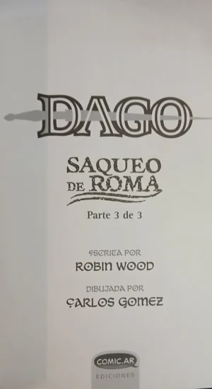 Dago Libro 1, 2 Y 3 - Robin Wood Y Carlos Gómez