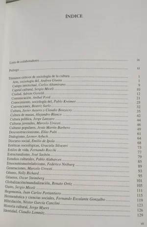 Términos Críticos De Sociología De La Cultura - C.altamirano